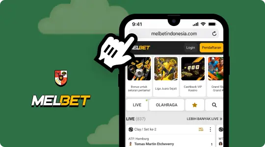 Visit the MelBet Indonesia website